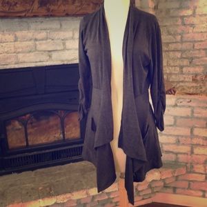 About A Girl 3/4 sleeve Peplum Cardigan